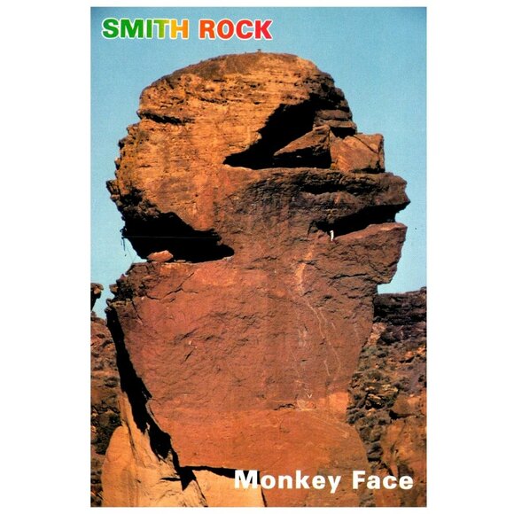 Postcard Smith Rock Monkey Face Central Oregon Vintage advertising Nature - Picture 1 of 2